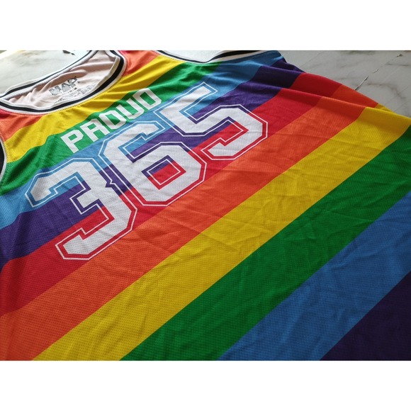 Mad Engine Adults Proud 365 Take Pride Jersey EJ1 Multicolor Size‎ M(B47) - Picture 9 of 12